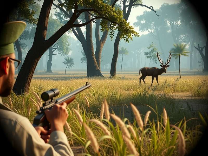 India S Trophy Hunt features showcase with multiple hunting weapons